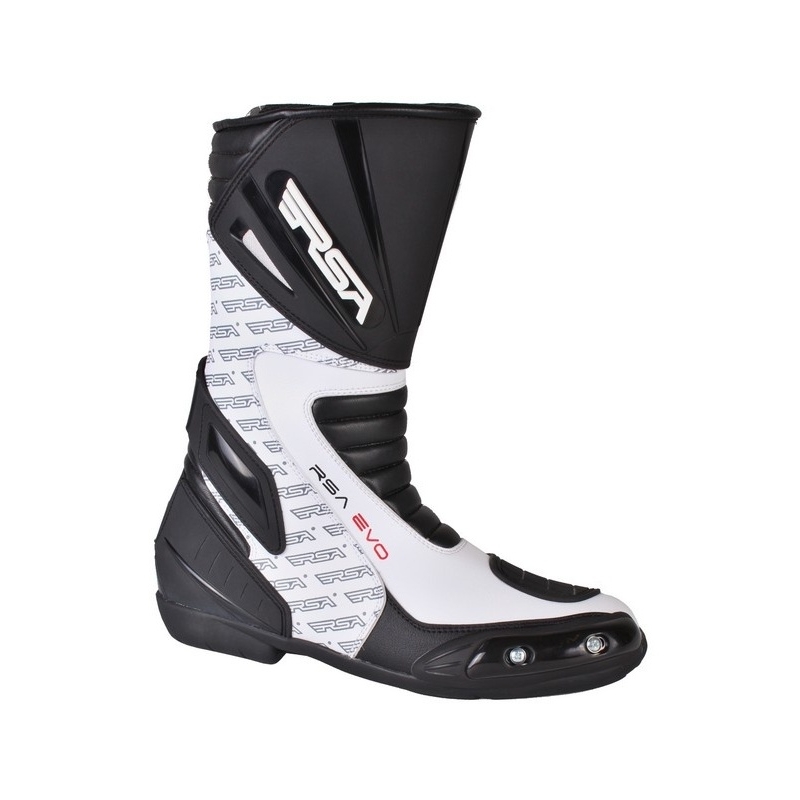 Motorradstiefel RSA Evo schwarz und weiß - Qualität II