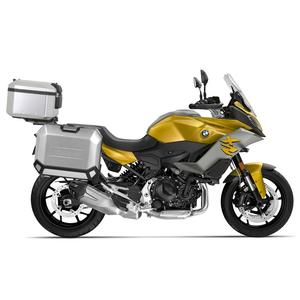 Complete set of aluminum cases SHAD TERRA, 37L topcase + 47L / 47L side cases, including mounting kit and plate SHAD BMW F 900 XR