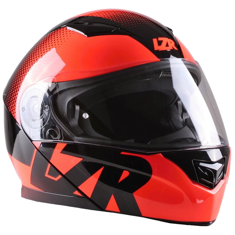 Lazer MH2 V'sible fluo rot tip-up Motorradhelm Ausverkauf