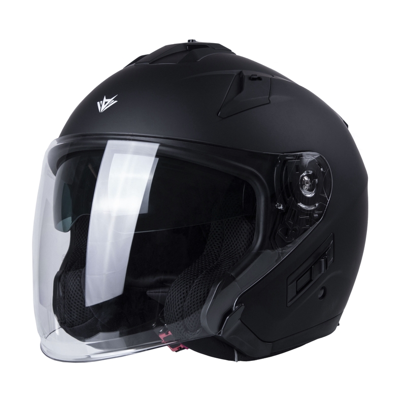 Offener Motorradhelm RSA Active schwarz matt - Klasse II