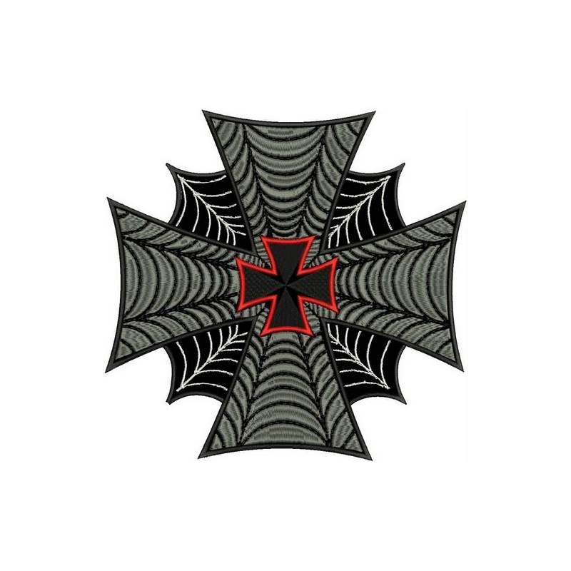 Applique Spinnennetz
