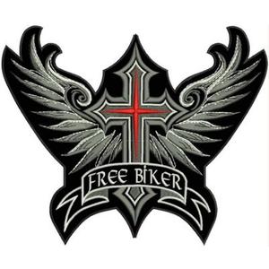 Kostenloser Biker-Aufnäher