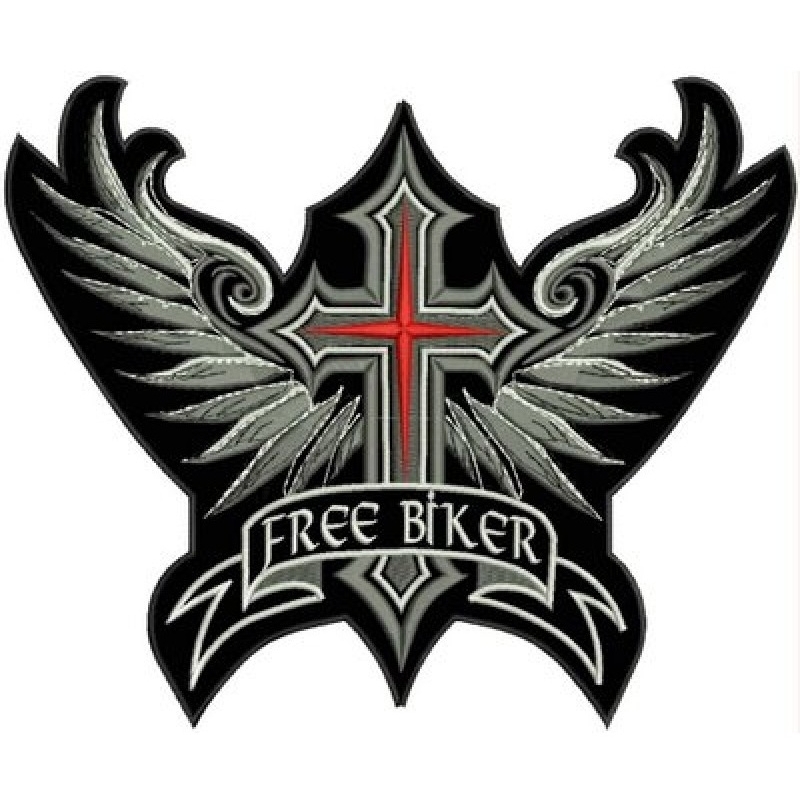 Kostenloser Biker-Aufnäher