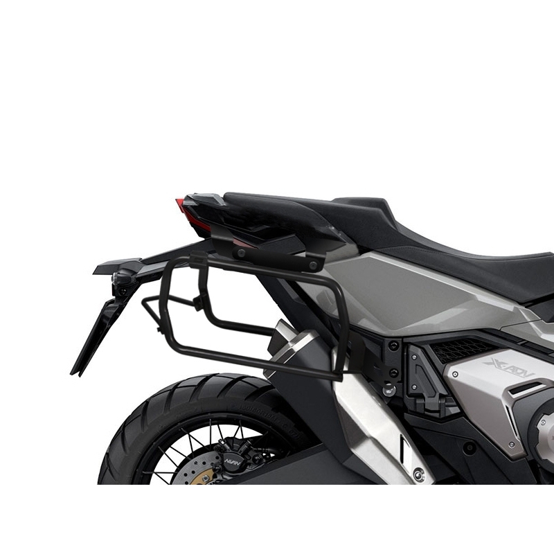 Complete set of 36L / 36L SHAD TERRA BLACK aluminum side cases, including mounting kit SHAD HONDA X-ADV 750