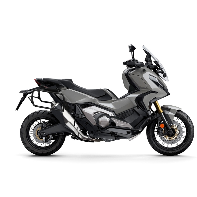 Complete set of 36L / 36L SHAD TERRA BLACK aluminum side cases, including mounting kit SHAD HONDA X-ADV 750