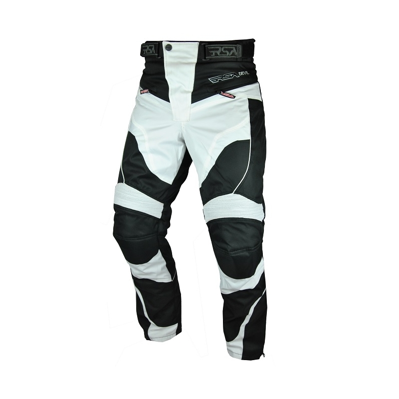 Herren RSA Devil Motorradhose weiß - II. Qualität