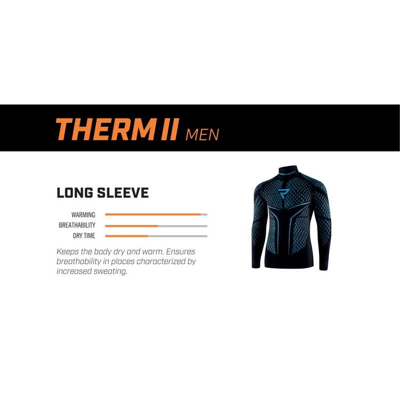 Thermohemd Rebelhorn Therm II schwarz-blau