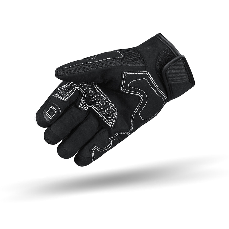 Damen Motorradhandschuhe Street Racer Stunt schwarz-weiß