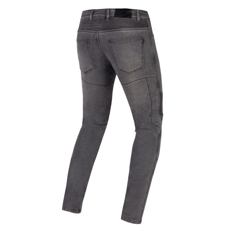 Ozone Rusty gewaschene schwarze Motorradjeans Ausverkauf