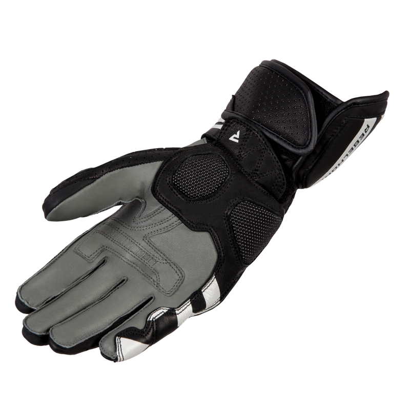 Motorradhandschuhe Rebelhorn Fighter schwarz und weiß Ausverkauf