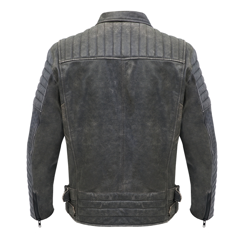 Motorradjacke BROGER Ohio Vintage grau Ausverkauf