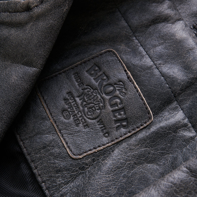 Motorradjacke BROGER Ohio Vintage grau Ausverkauf