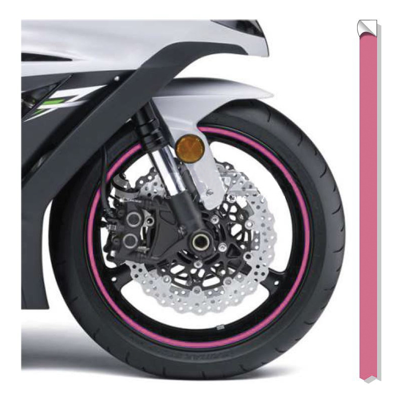 Reflektierendes Felgenband Print pink