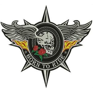 Born To Ride-Aufnäher