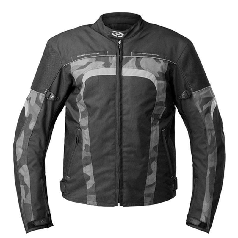 Motorradjacke 4SQUARE Titan schwarz-grau camo Ausverkauf