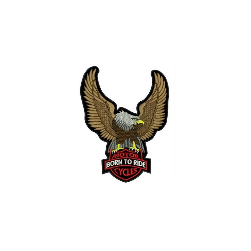 Aufnäher Eagle Born Ride - groß
