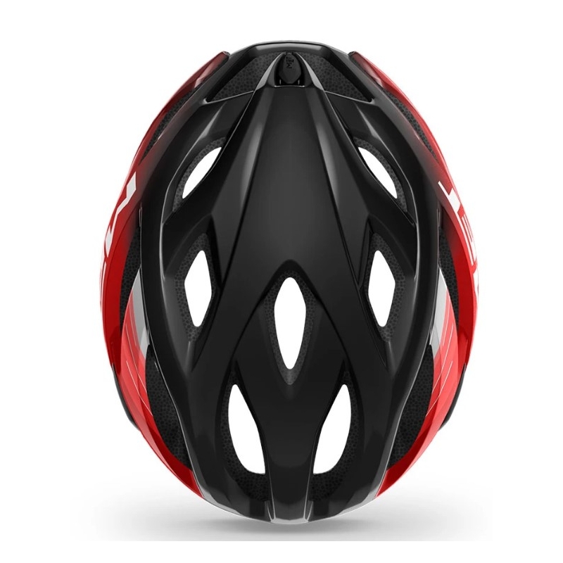 MET Idolo schwarz und rot metallic Fahrradhelm Ausverkauf