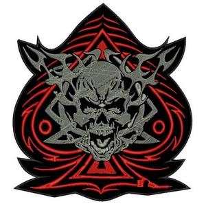 Patch Pik rot - groß