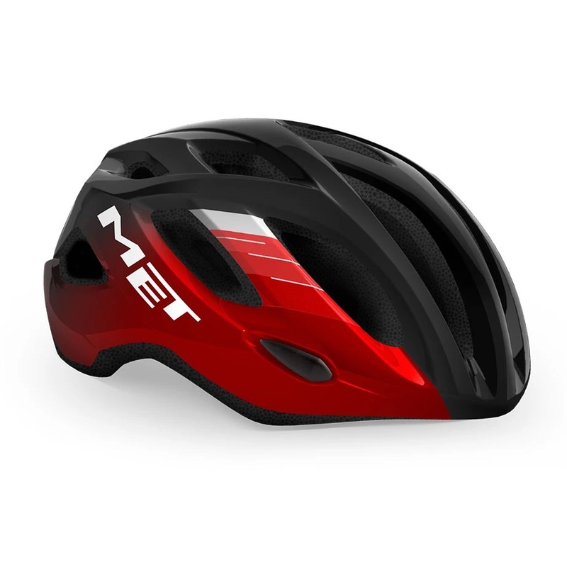 MET Idolo schwarz und rot metallic Fahrradhelm Ausverkauf