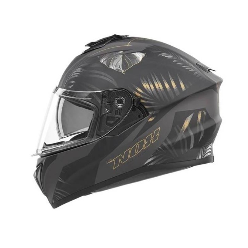 Integral Motorradhelm NOX N918 Dschungel gold-schwarz