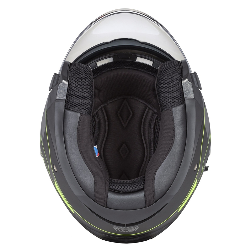 Cassida Jet Tech Roxor offener Motorradhelm schwarz-grau-fluo gelb matt Ausverkauf