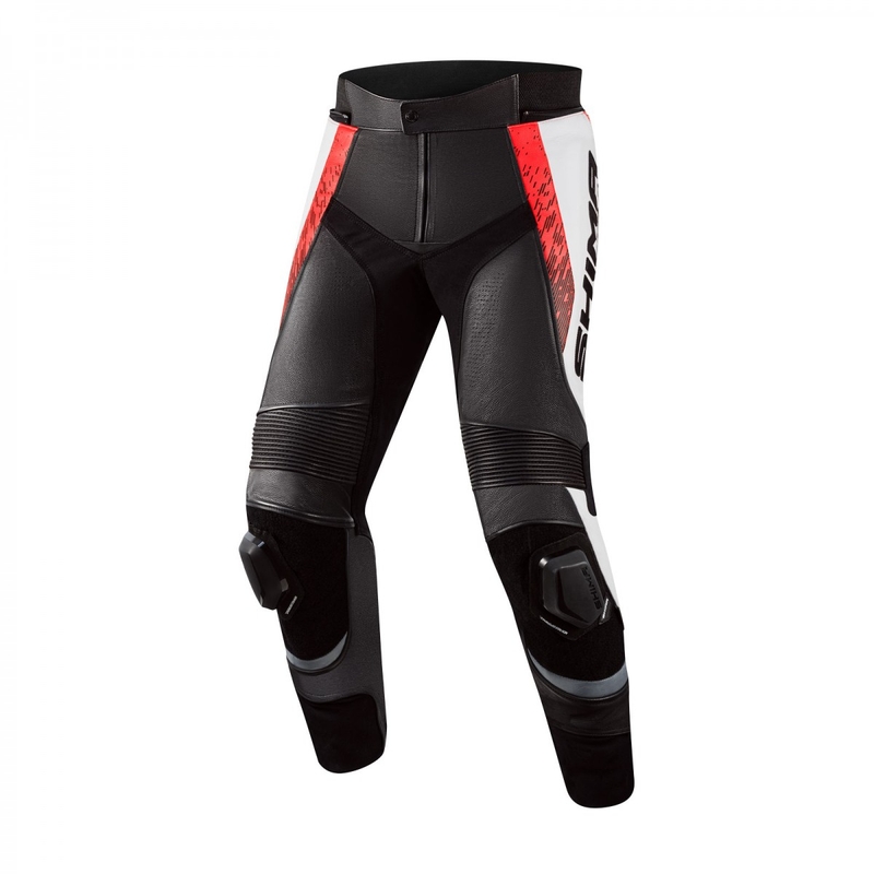 Shima STR 2.0 schwarz-weiß-fluorrote Motorradhose