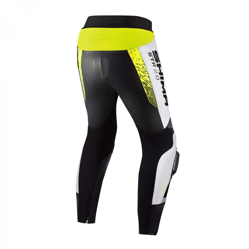 Shima STR 2.0 schwarz-weiß-fluorgelbe Motorradhose