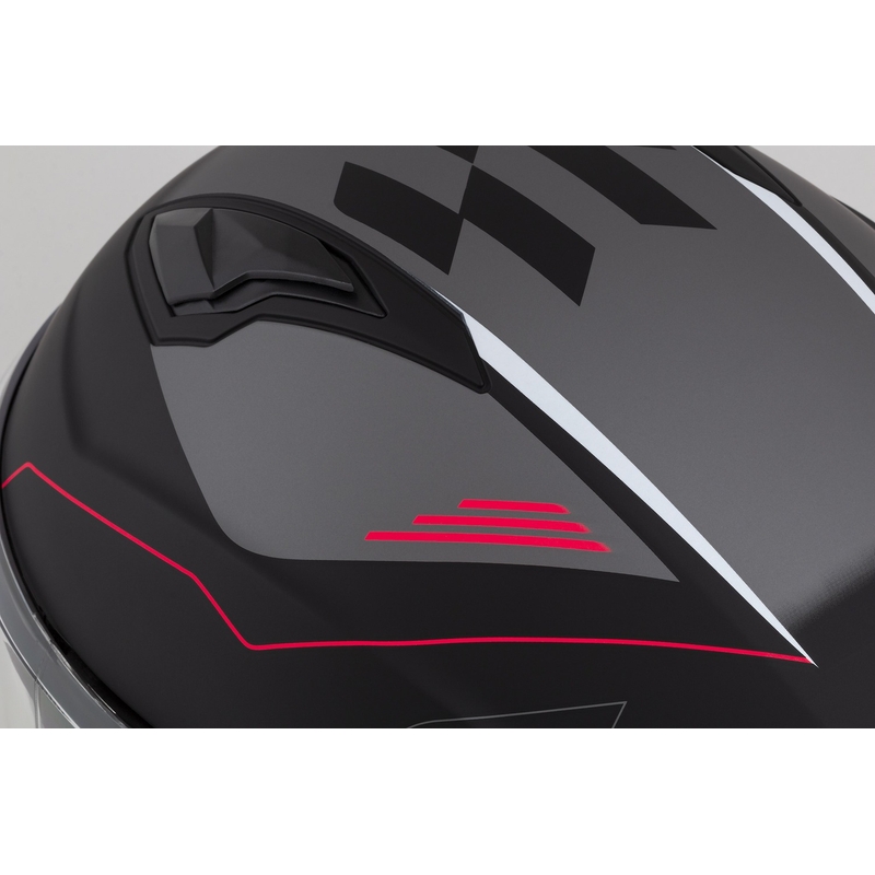 Cassida Jet Tech Roxor Schwarz-Rot-Grau Offener Motorradhelm