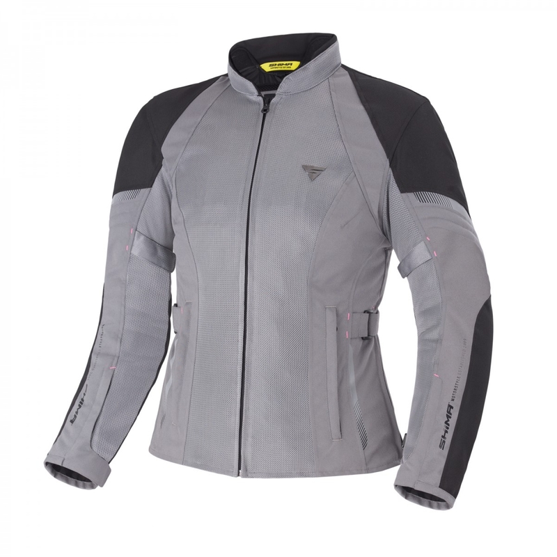 Damen Motorradjacke Shima Jet grau