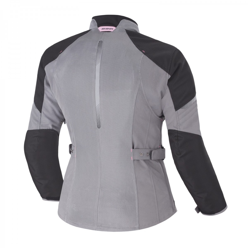 Damen Motorradjacke Shima Jet grau