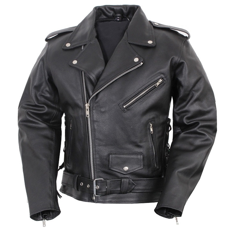 Crooked - RSA Leder-Motorradjacke Ausverkauf