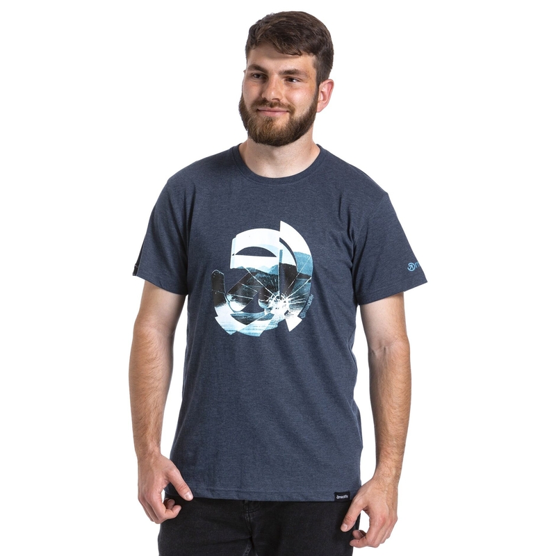 T-shirt Meatfly Glazy dunkelblau Ausverkauf