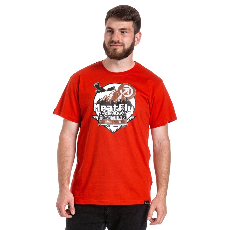 T-shirt Meatfly Mounty rot Ausverkauf