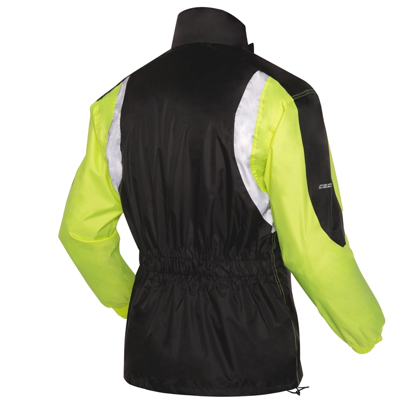 Moto Regenjacke Ozone Marin schwarz-fluorgelb
