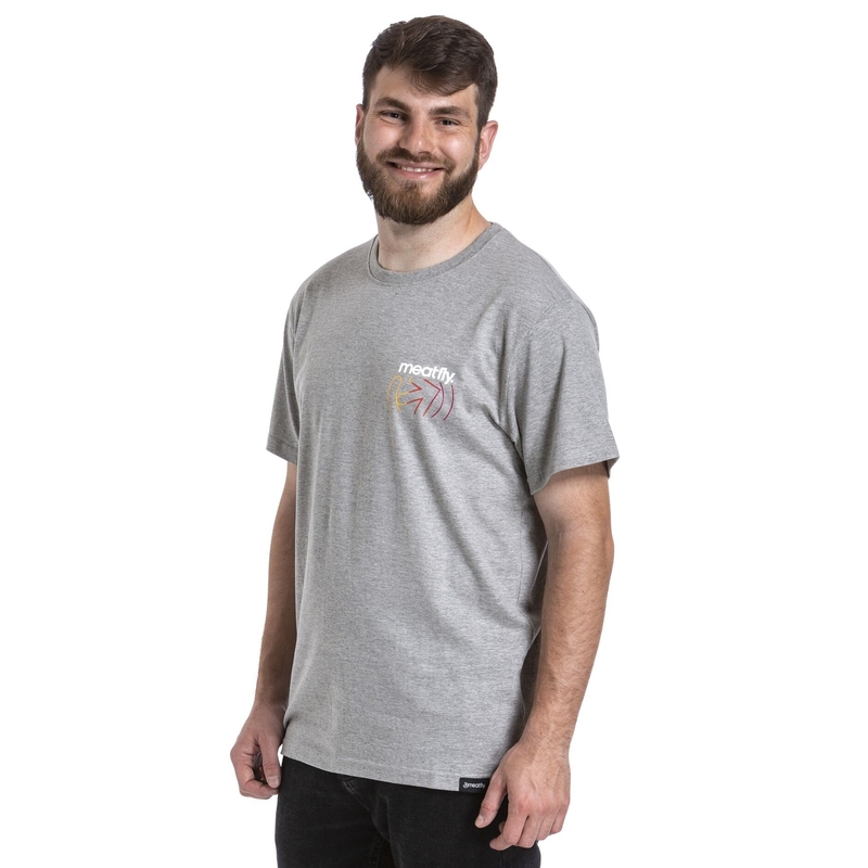 T-shirt Meatfly Marmi grau Ausverkauf