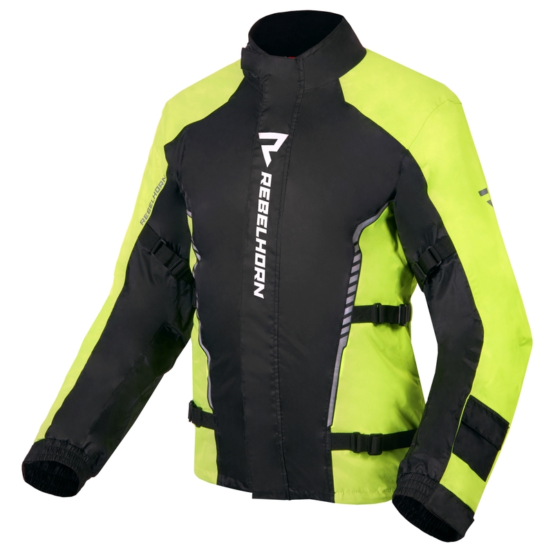 Moto Regenjacke Rebelhorn Patrol fluo gelb-schwarz