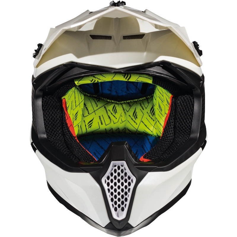 MT Falcon Solid Motocross-Helm Weiß