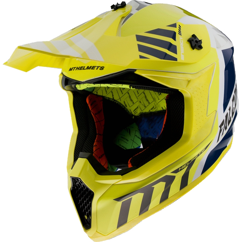 MT Falcon Warrior Motocross-Helm gelb