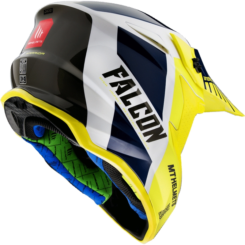 MT Falcon Warrior Motocross-Helm gelb