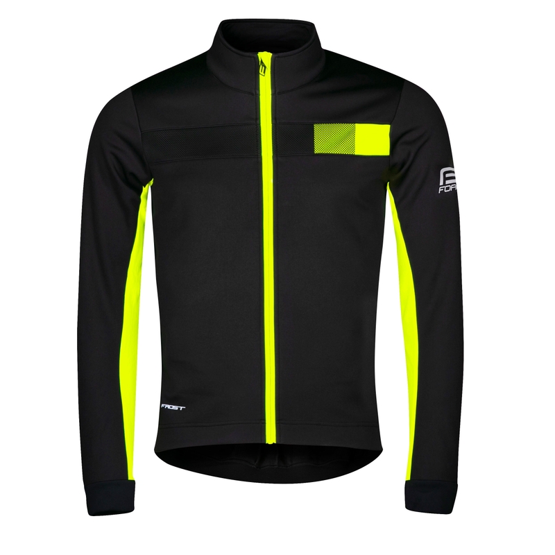 FORCE Frost schwarz-fluo Fahrradjacke Ausverkauf