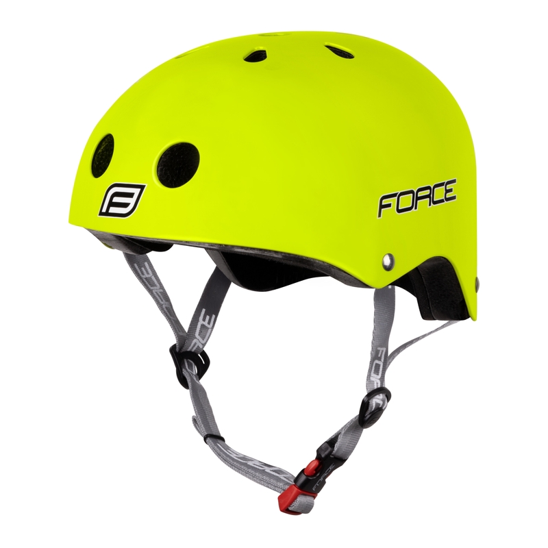 Radfahrerhelm FORCE BMX fluo gelb Ausverkauf