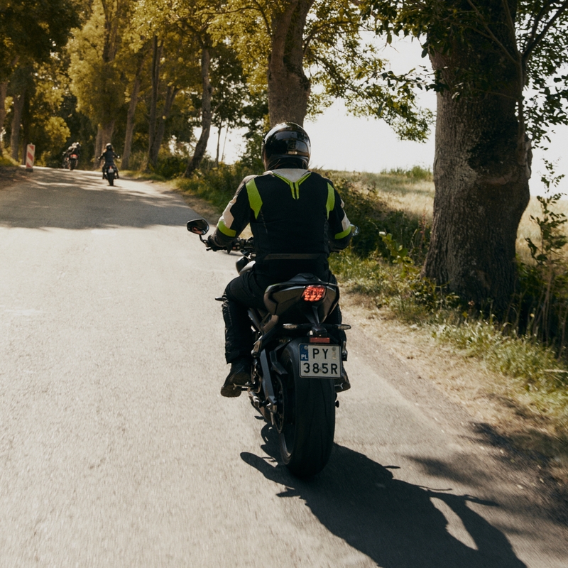 Ozone Flow schwarz-grau-fluorgelbe Motorradjacke Ausverkauf