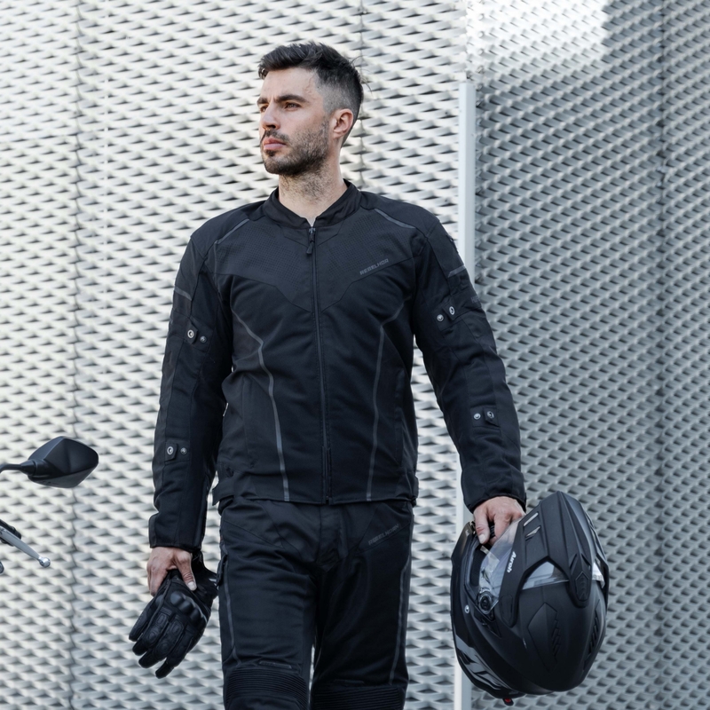 Rebelhorn Hiflow IV Motorradjacke schwarz Ausverkauf