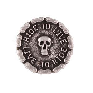 Live-Skull-Abzeichen