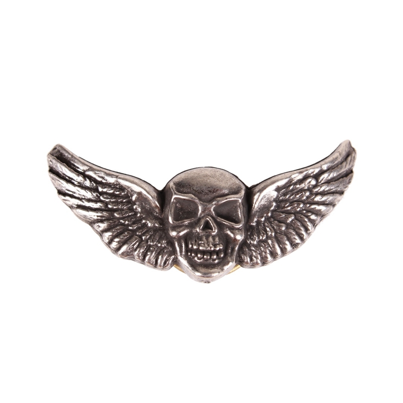 Geflügelter Totenkopf Abzeichen