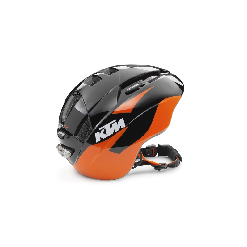 Kinderfahrradhelm KTM schwarz-orange