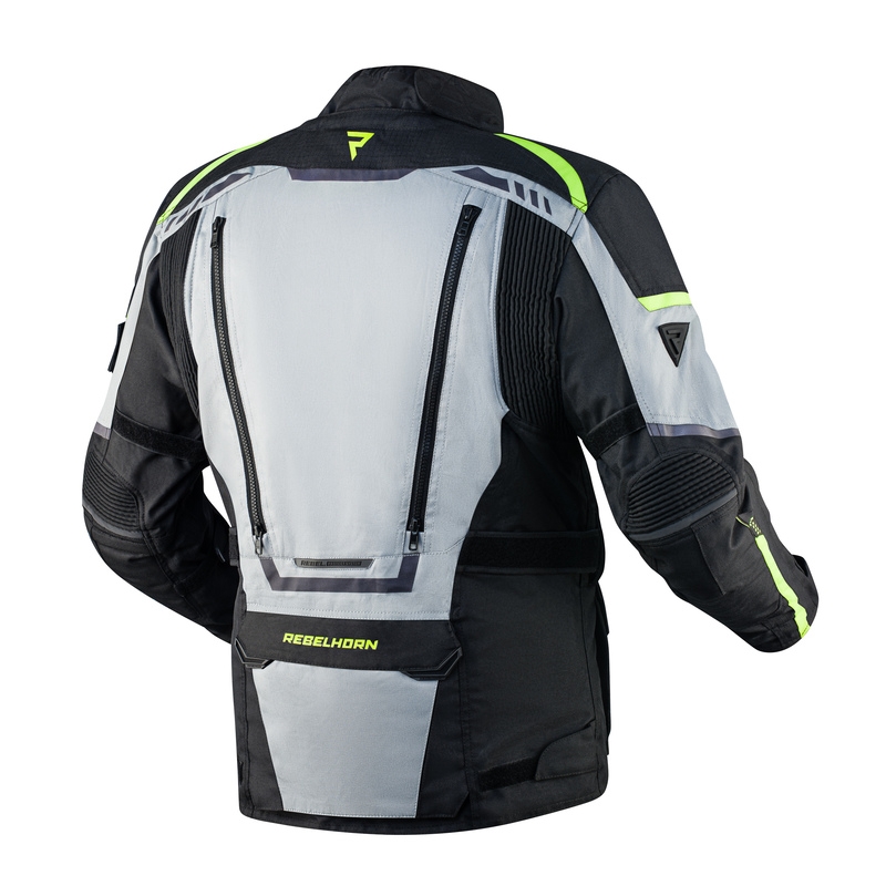 Rebelhorn Cubby IV schwarz-grau-fluo gelb Motorradjacke Ausverkauf