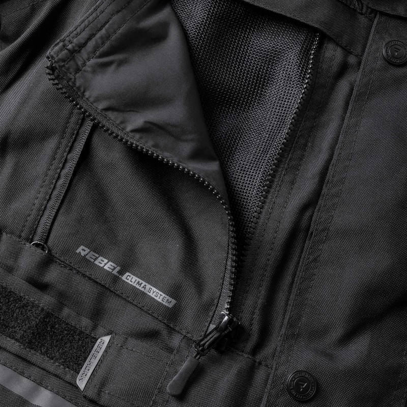 Rebelhorn Cubby IV schwarz-fluorgelbe Motorradjacke