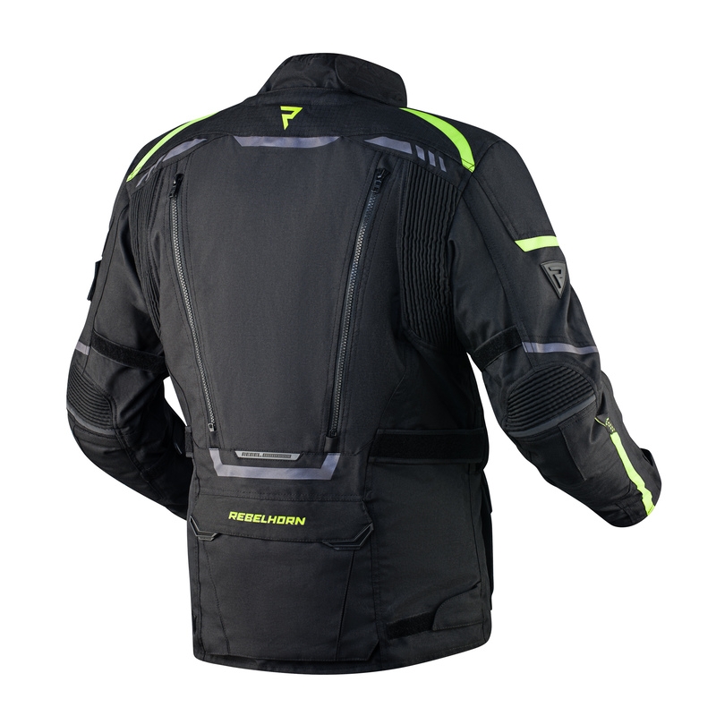 Rebelhorn Cubby IV schwarz-fluorgelbe Motorradjacke