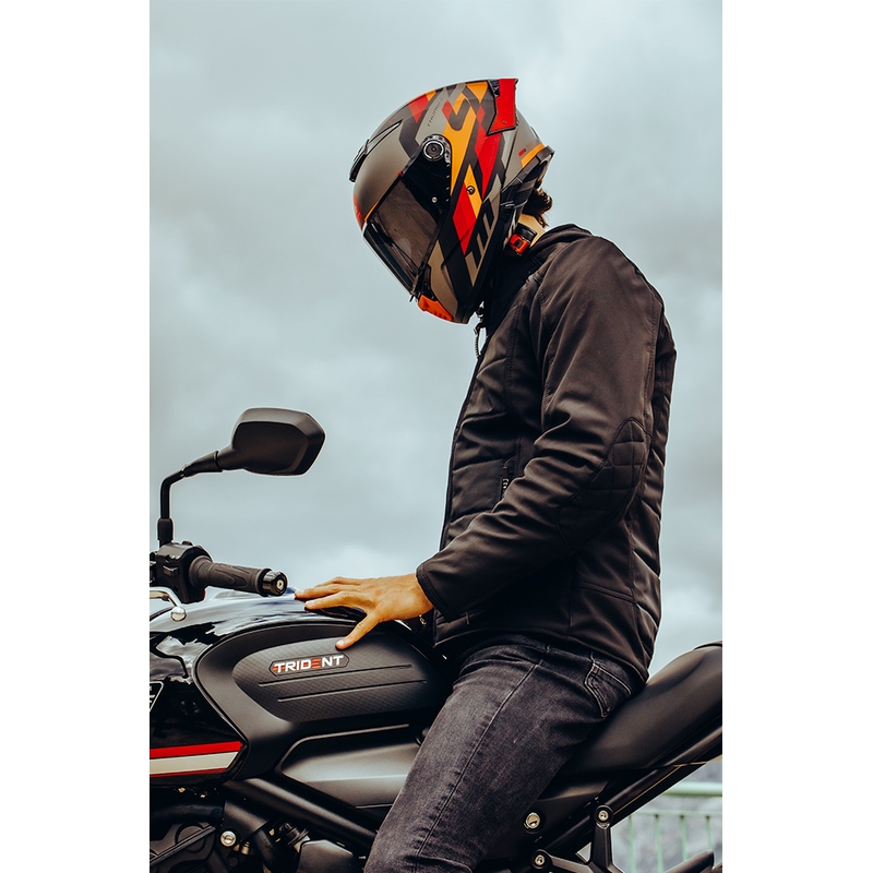 MT FF118SV Thunder 4 SV ERGO B15 grau-orange-roter Integral-Motorradhelm